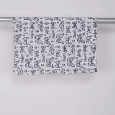 Kuddfodral (Vit, Svart) från IKEA Bomull