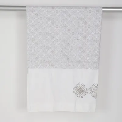 Kanallängd (Grå, Vit) från Jotex Bomull