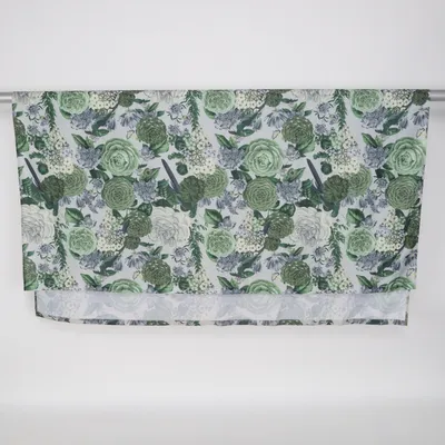Shower curtain (Green, Multicolored) from Rusta Home Polyester