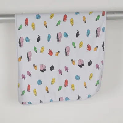 Couverture de bébé (Blanc, Multicolore) de Barbapapa Coton