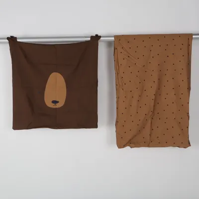 Sengesæt (Beige, Brun) fra H&M Home Bomuld