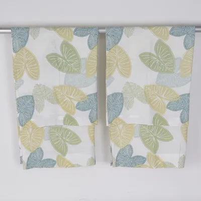 Rod pocket curtain (Green, White, Multicolored) from Hemtex Cotton