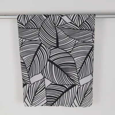 Rideau de douche (Noir, Blanc) de Duschy Polyester