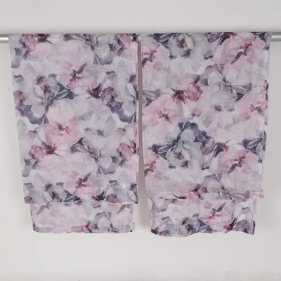 Rod pocket curtain (Purple, White, Gray) from Hemtex Polyester