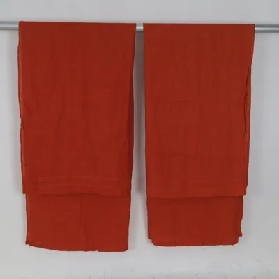 Rod pocket curtain (Orange) from Ellos Linen