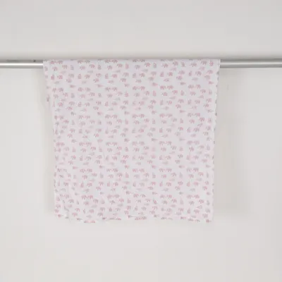 Housse de couette (Blanc, Rose) de Little Roomies Coton biologique