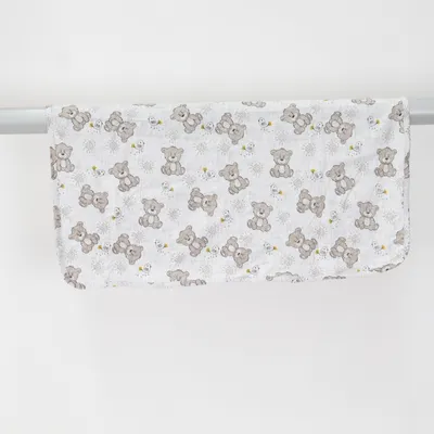 Baby blanket (Gray, White) from Stark Baby Cotton