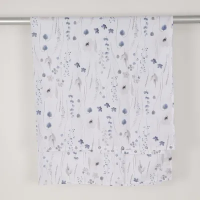 Duschdraperi (Vit, Blå, Grå) från Tex Polyester