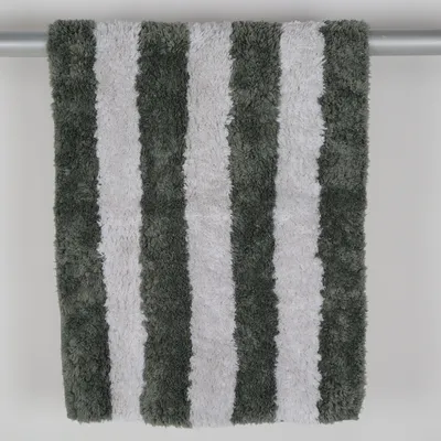 Tapis de salle de bain (Vert, Blanc) de H&M Home Coton, Polyester