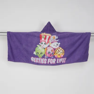 Badcape (Lila, Flerfärgad) från Shopkins Bomull