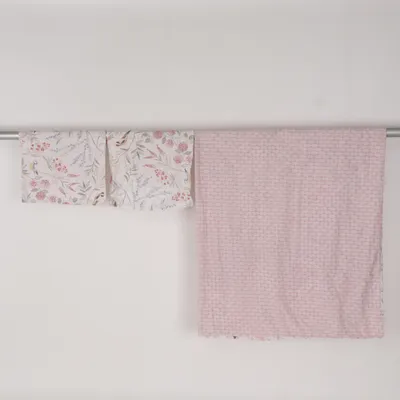 Dekbedset (Wit, Roze, Meerkleurig) van D&D Katoen, Gerecycled polyester