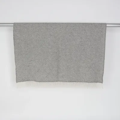 Filt (Grå, Vit) från Klippan Ull