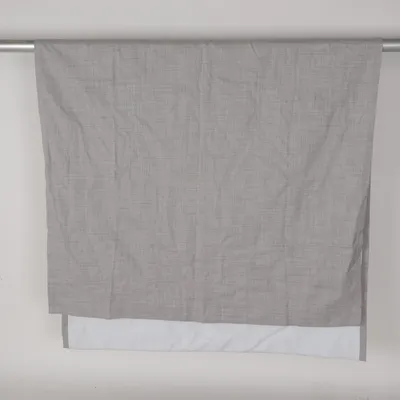 Rod pocket curtain (Gray) from Hasta Polyester