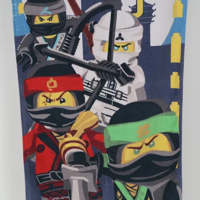 Bath towel (Blue, Multicolored) from LEGO