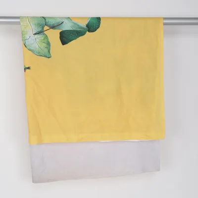 Shower curtain (Multicolored, Yellow) Polyester