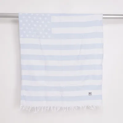 Babyfilt (Blå, Vit) från Lexington Baby Bomull