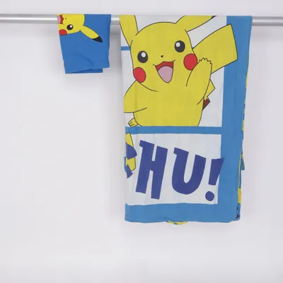 Bäddset (Blå, Gul, Flerfärgad) från Pokémon Bomull