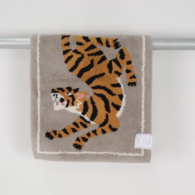 Tapis de salle de bain (Gris, Multicolore) de H&M Home Coton recyclé