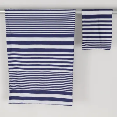 Parure de lit (Bleu, Blanc) de Kosta Linnewäfveri Polyester