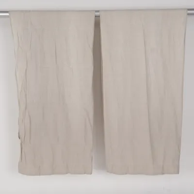 Pleat curtain (Beige) from Ellos Linen