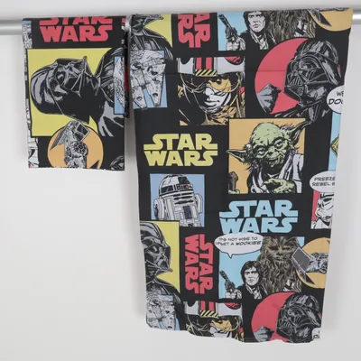 Parure de lit (Noir, Jaune, Multicolore) de Star Wars Coton, Polyester