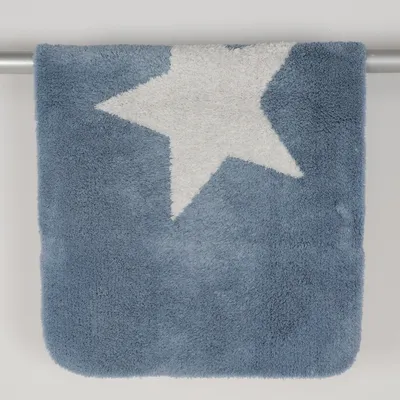 Bathroom mat (Blue, White) from Tukan Polyester