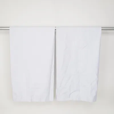 Rod pocket curtain (White) from Jotex Polyester