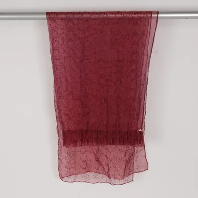 Gordijn aan roede (Rood)