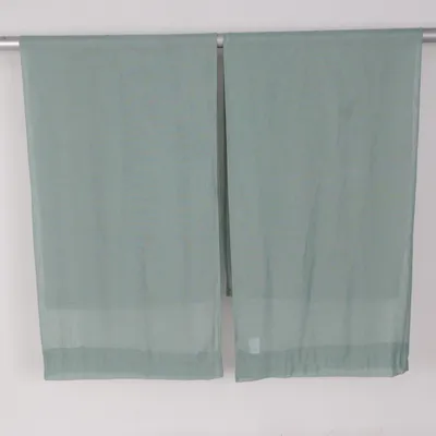 Rod pocket curtain (Green) from Rusta Home Polyester