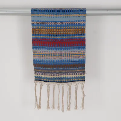 Geweven tapijt (Blauw, Meerkleurig)