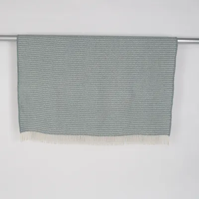 Filt (Blå, Vit) från Klippan Ull