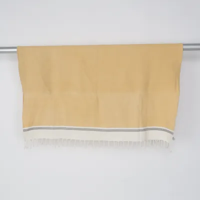 Tafelkleed (Geel, Wit) van Jotex Katoen