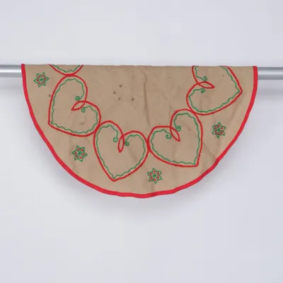 Christmas tree mat (Beige, Red, Green)