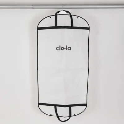 Tøjtaske (Hvid, Sort) fra Clo-La