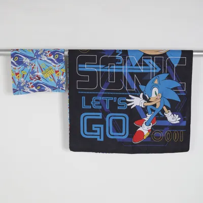 Bäddset (Blå, Svart, Flerfärgad) från sonic the hedgehog Bomull