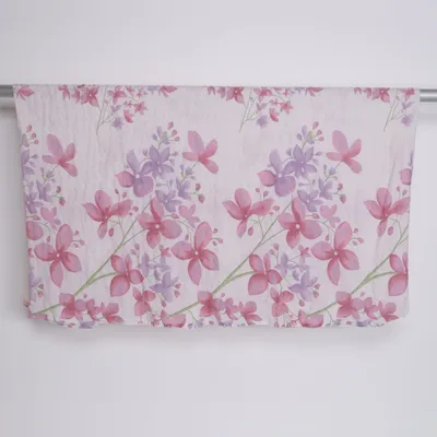 Dekbedovertrek (Wit, Roze, Meerkleurig) van Faro Katoen, Polyester