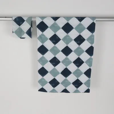 Bed set (Blue, White, Green) from Jysk Cotton