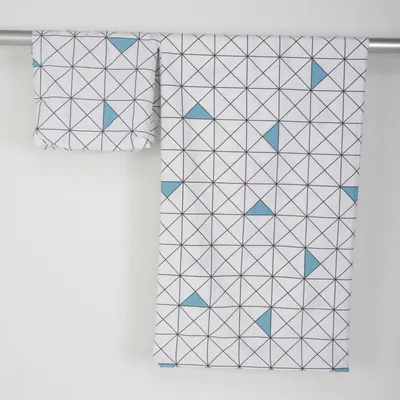 Dekbedset (Wit, Blauw, Grijs) van Dormia Polyester