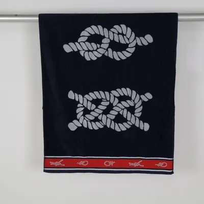 Serviette de plage (Bleu, Blanc, Rouge) de P.K Collection Coton