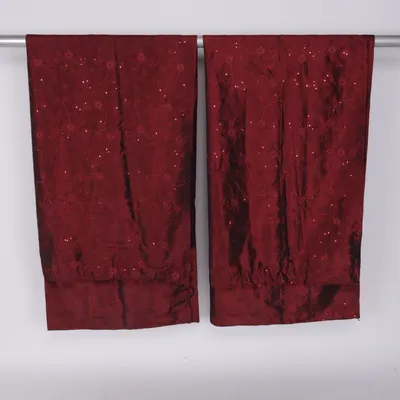 Gordijn aan roede (Rood) van Hemtex Polyester