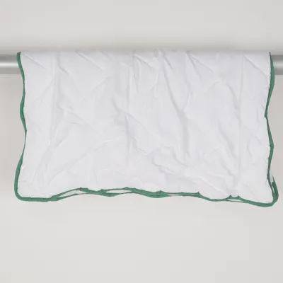 Babyfilt (Vit, Grön) från Rätt Start Ekologisk bomull, Polyester