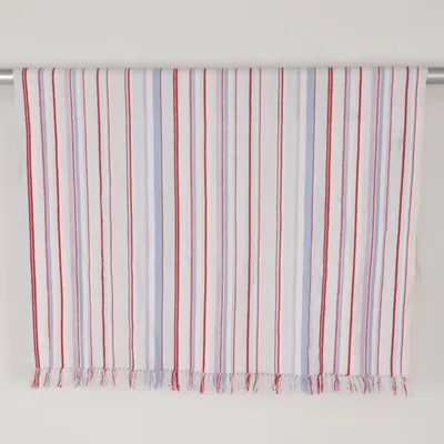 Couverture (Blanc, Rouge, Bleu) de Himla Coton