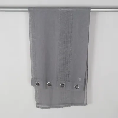 Öljettgardin (Grå) från Rusta Home Polyester