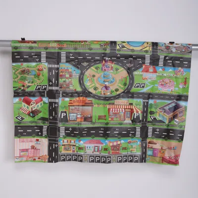 Lekmatta (Svart, Flerfärgad)