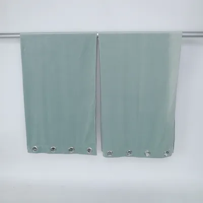 Eyelet curtain (Green) from Solbacka Hemtextil Polyester