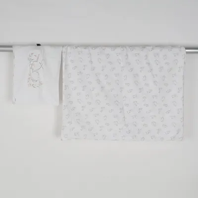 Bäddset (Vit, Flerfärgad) från Newbie by KappAhl Bomull