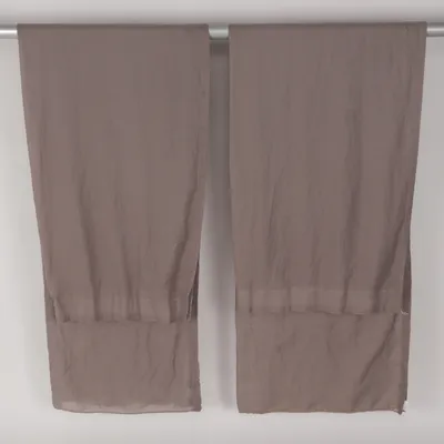 Rod pocket curtain (Beige) from Hasta Polyester