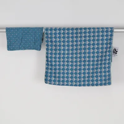 Bed set (Blue, Gray) from Sebra Organic cotton