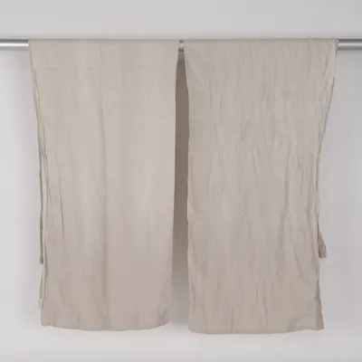 Pleat curtain (Beige) from Ellos Linen