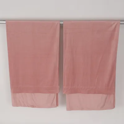 Zonverduisterende gordijnen (Roze) van Rusta Home Polyester